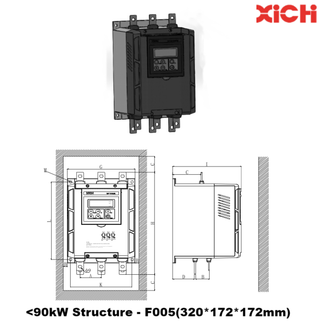 3 phase Soft Starter for induction motor AC380V 7.5-630kW